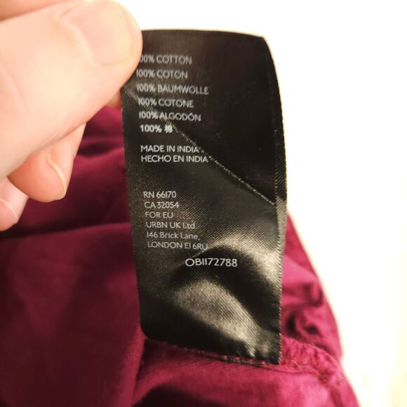 Anthropologie Pilcro Womens Purple Small The Tavi Button Down 3/4 Sleeve Shirt - Picture 4 of 7